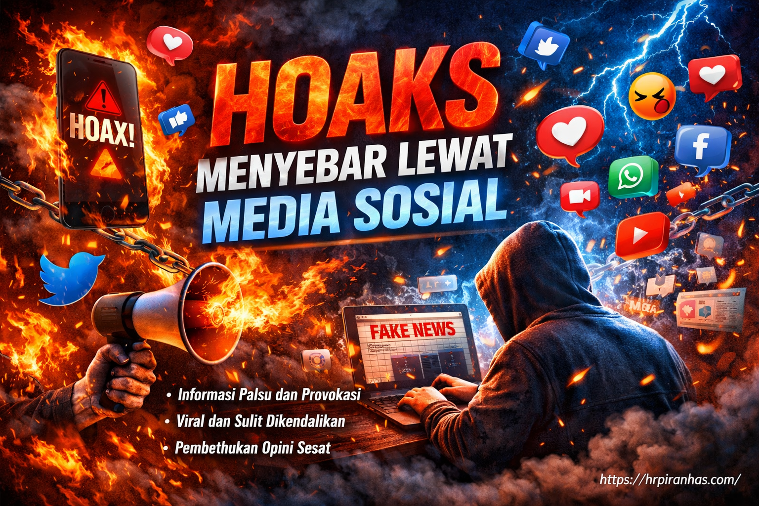 Hoaks Menyebar Lewat Media Sosial
