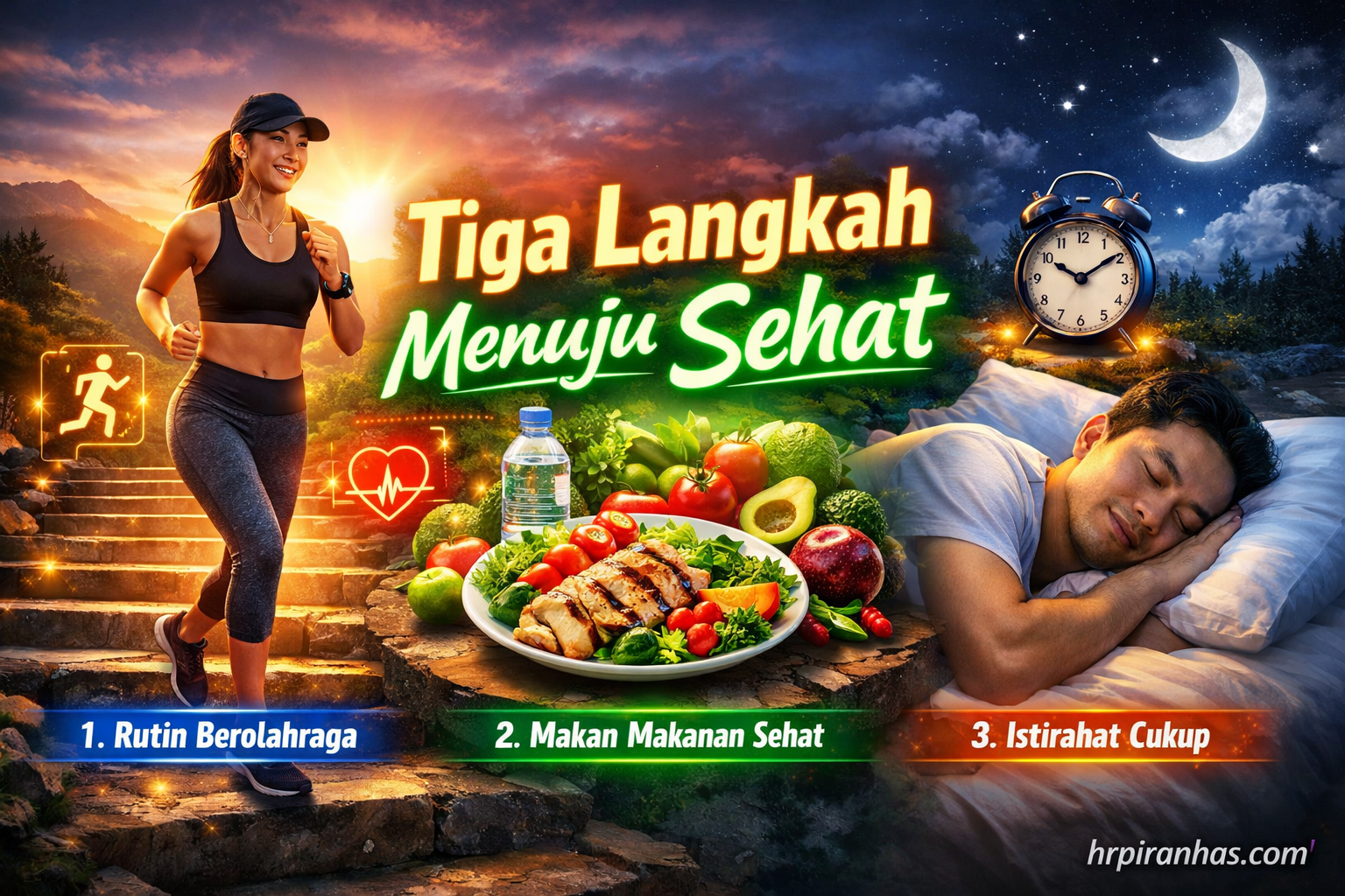 Tiga Langkah Menuju Sehat
